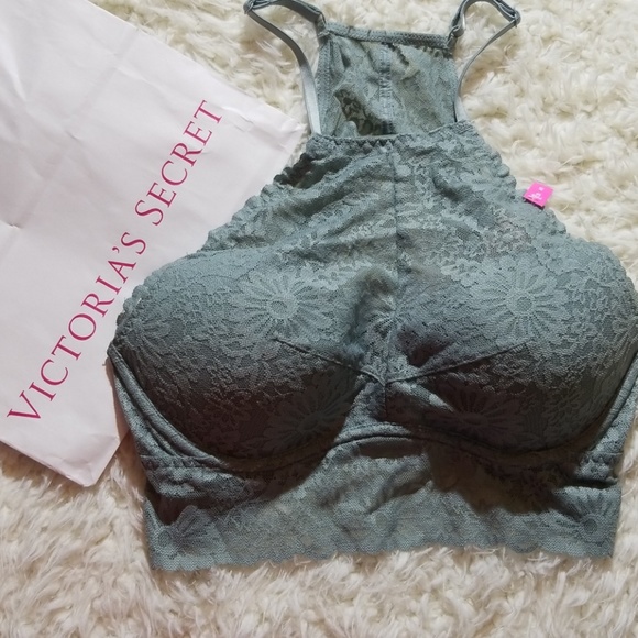 PINK Victoria's Secret Other - NWT PINK Victoria's secret gray lace bra. Small